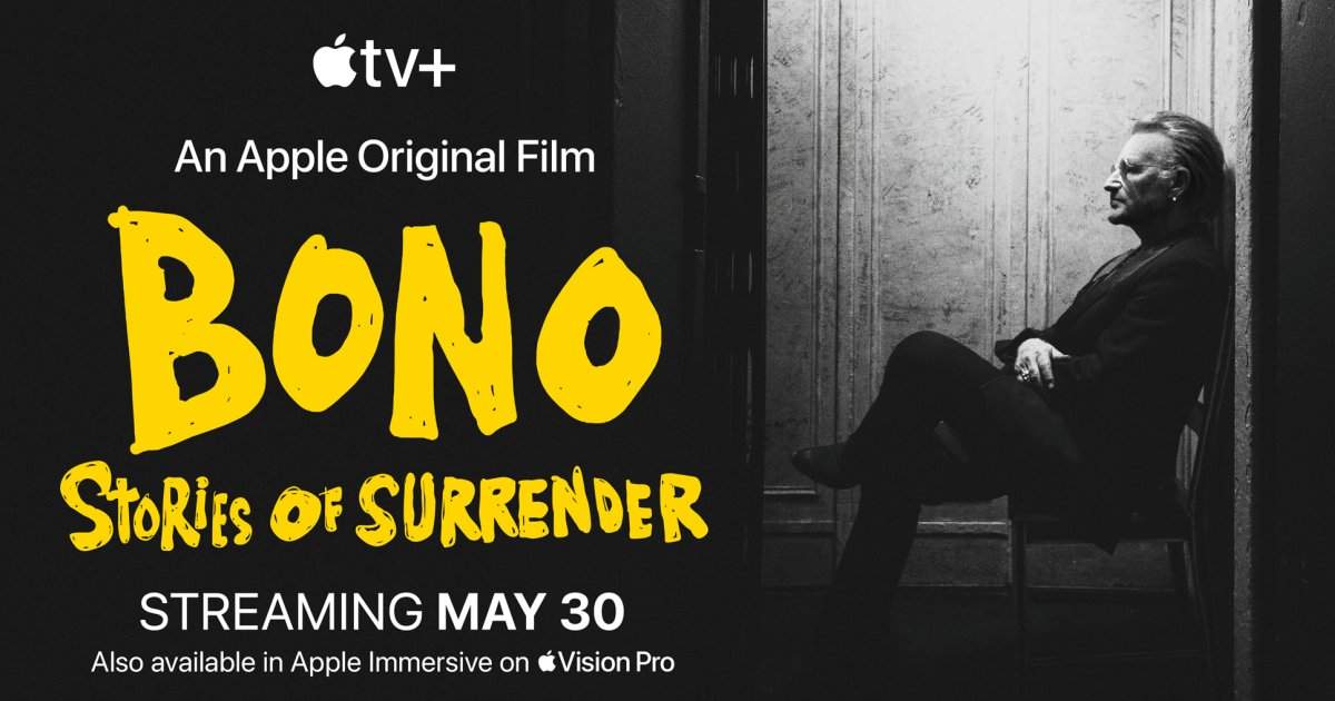 Bono: Stories of Surrender – Documentário sobre o vocalista do U2 chega em maio na Apple TV+.