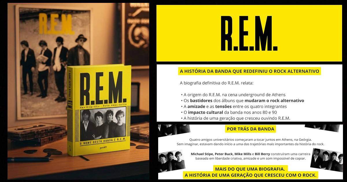 Livro: “O nome desta banda é R.E.M.”.