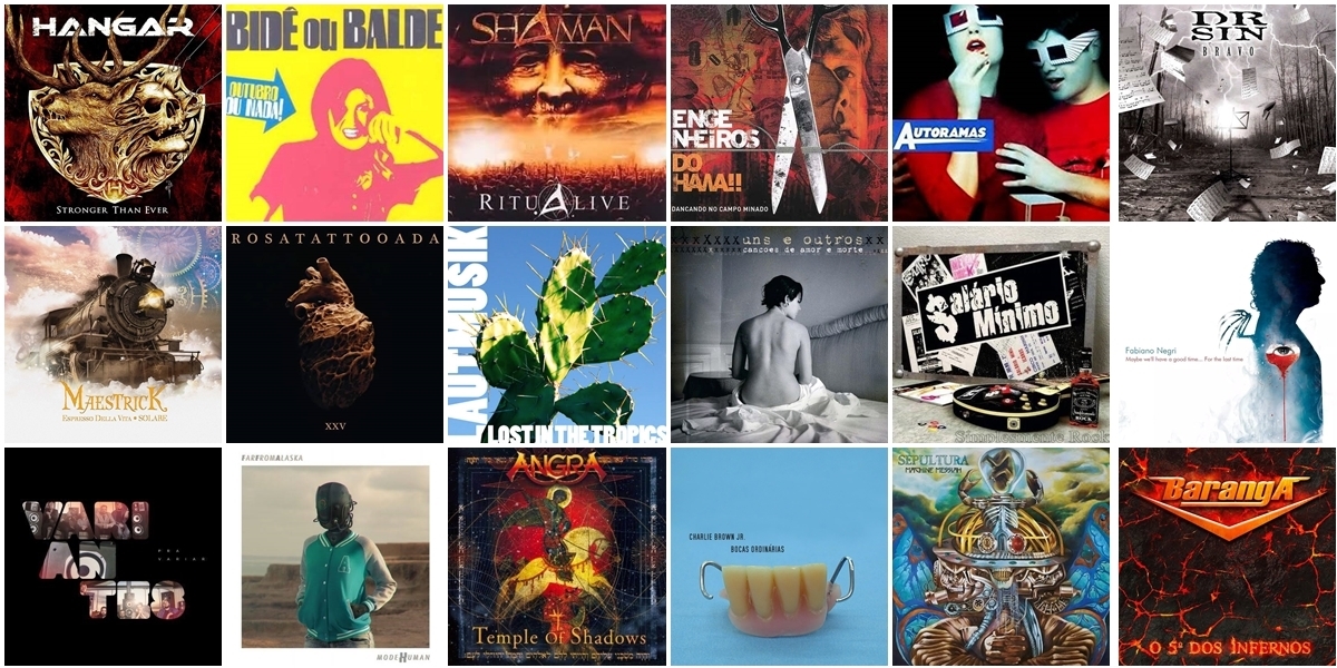 Os Melhores álbuns de Rock e Metal nacional dos anos 2000 e anos 2010